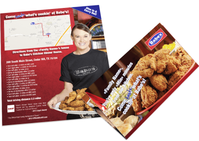 Babes Chicken – Map Mailer